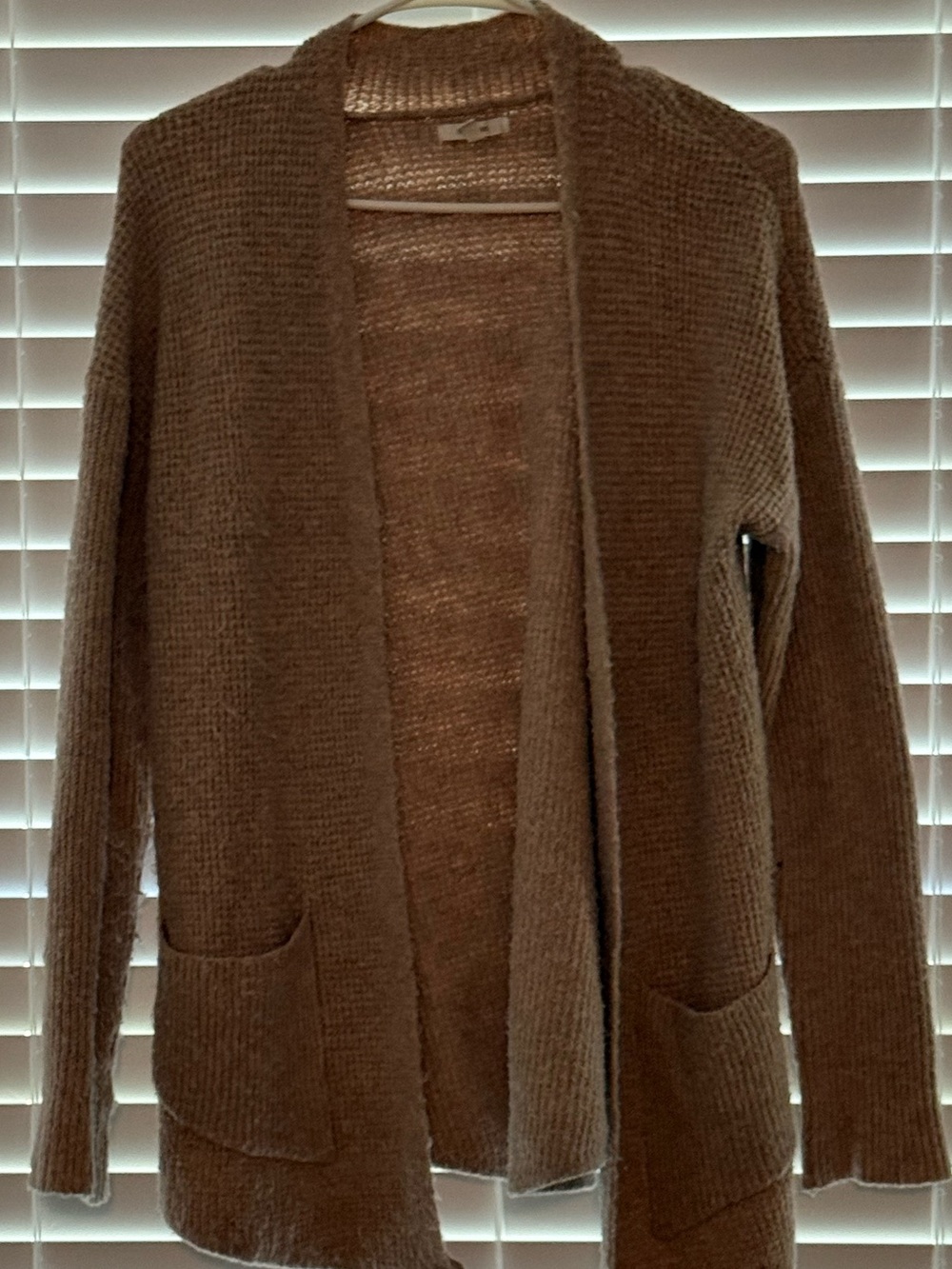 Maurices Cozy Open-Front Knit Cardigan in Brown